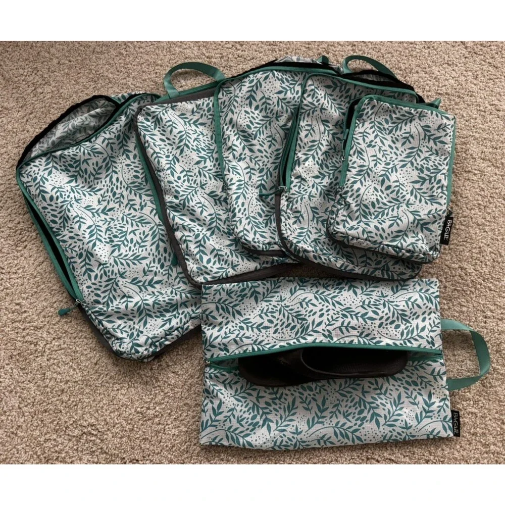 Bagail 6 Set Ultralight Compression Packing Cubes Packing Organizer For Travel